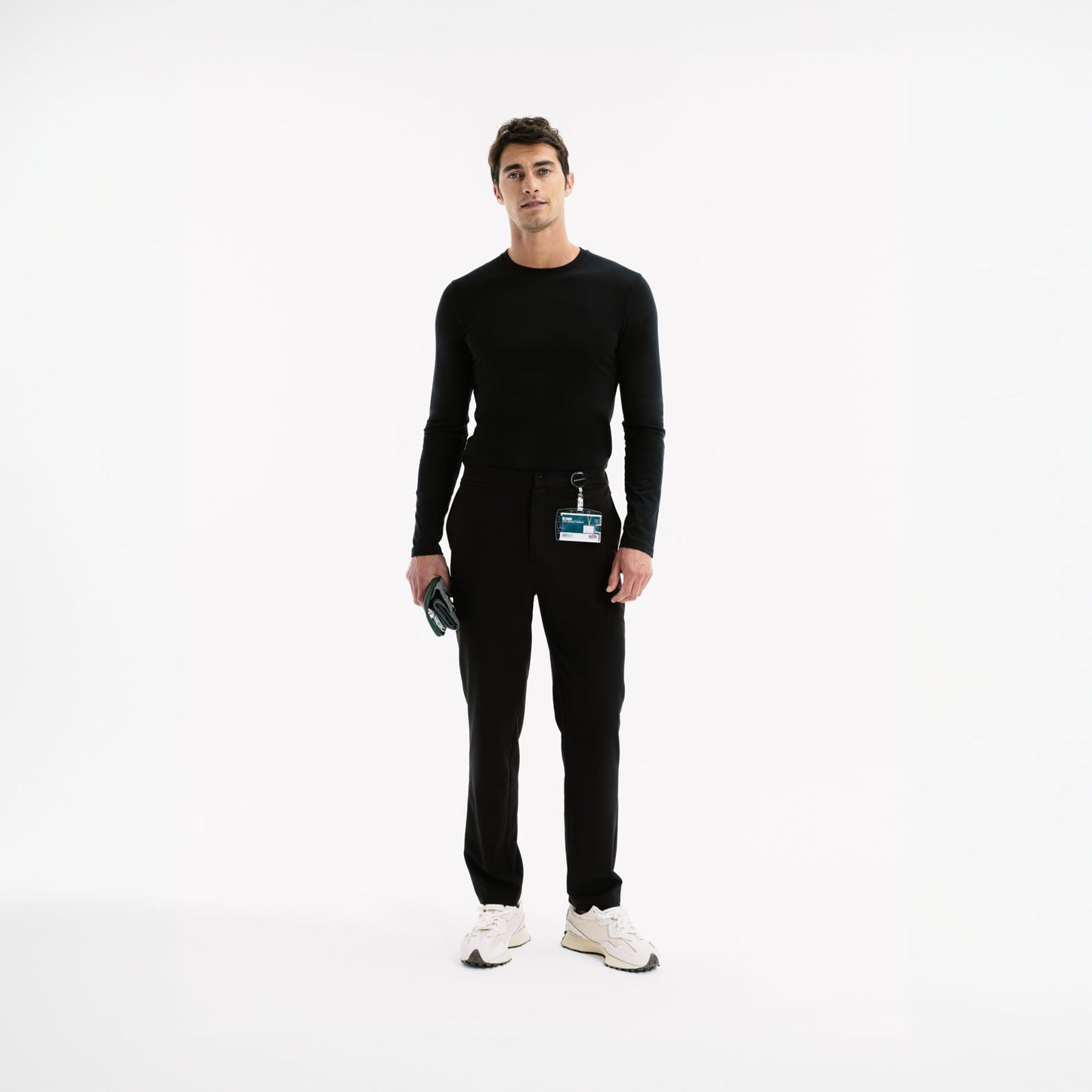 Dylan Slim Black Scrub Pants