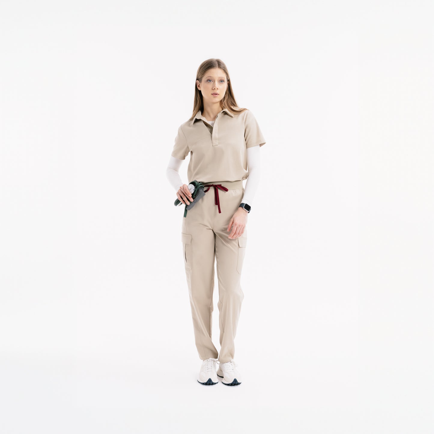 Enzo Short Sleeve Marl Scrub Top