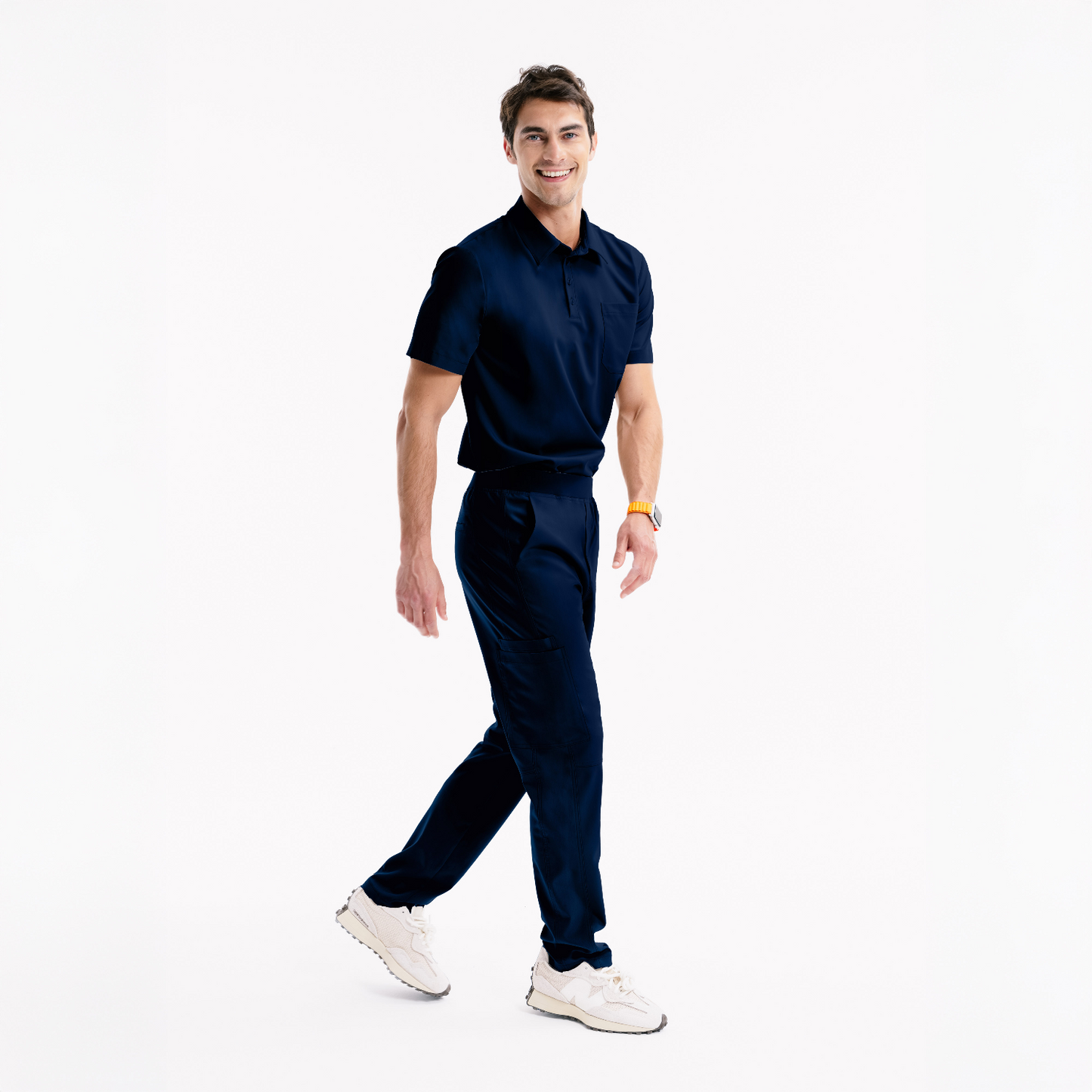 Bowie Short Sleeve Chicory Polo Scrub