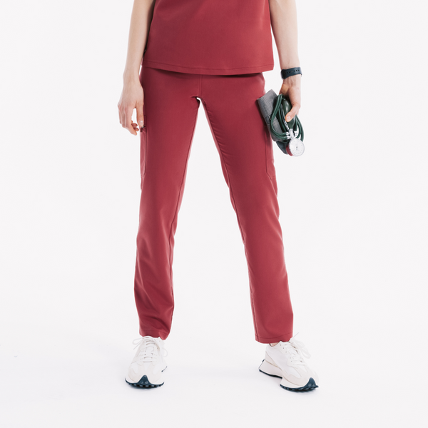 Maya Slim Chili Scrub Pantolon