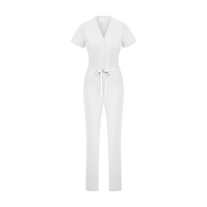 Sunray Slim Scrubs White Tulum