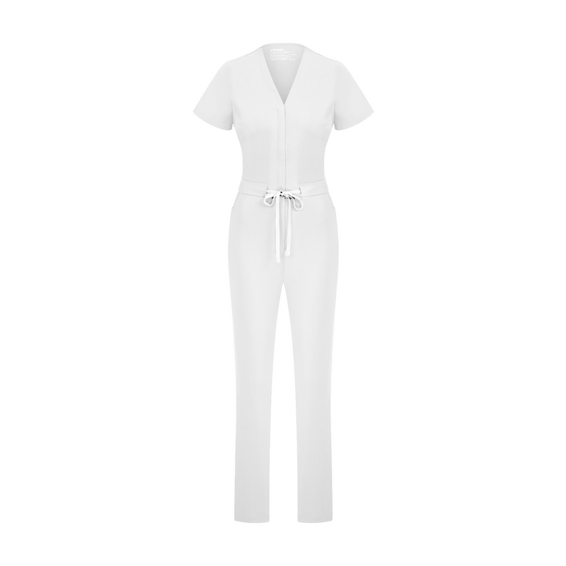 Sunray Slim Scrubs White Tulum