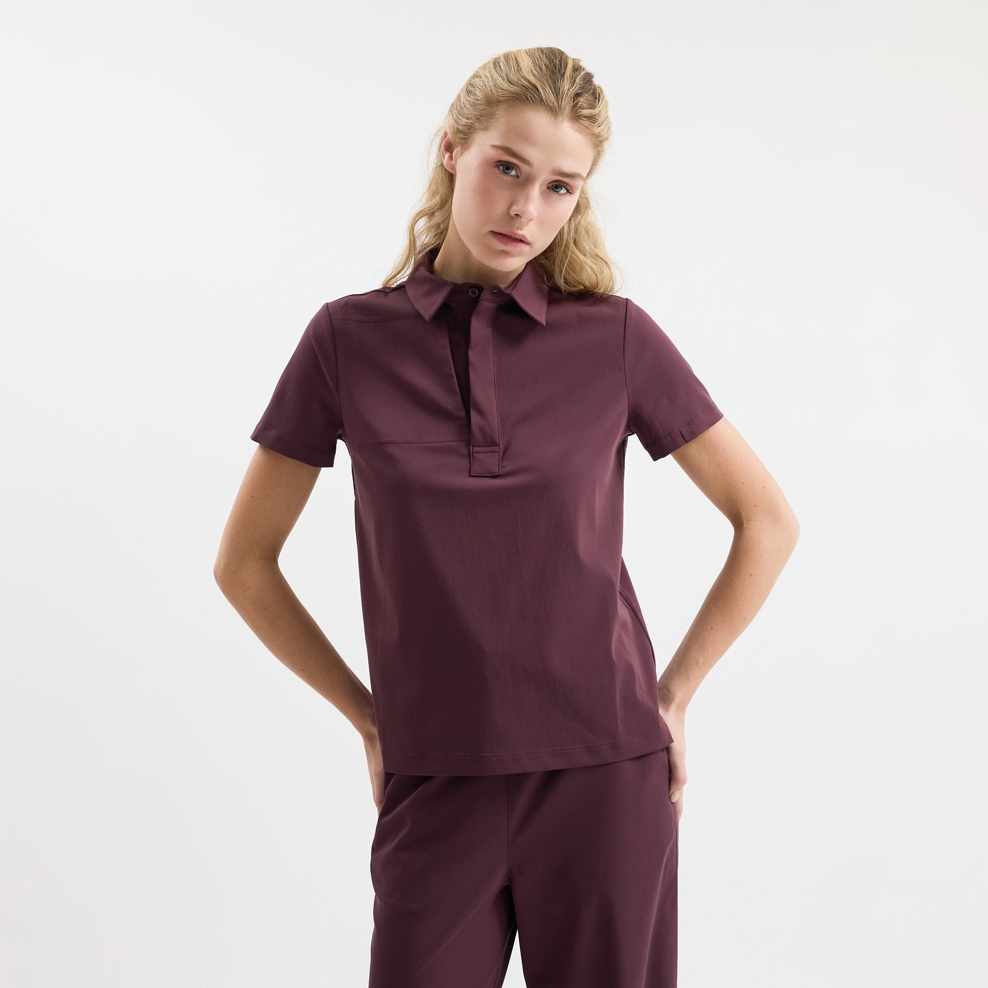 Enzo Kısa Kol Chicory Scrub Üst