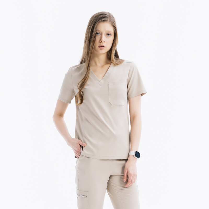 Berkley Single Pocket Marl Scrub Top