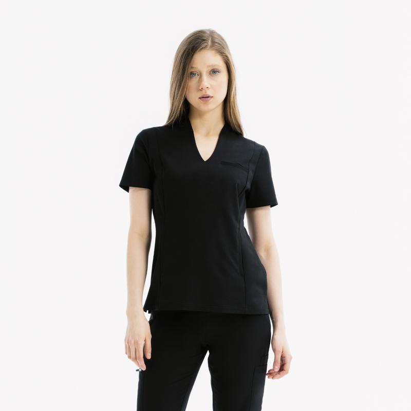 Bloom Black Scrub Üst