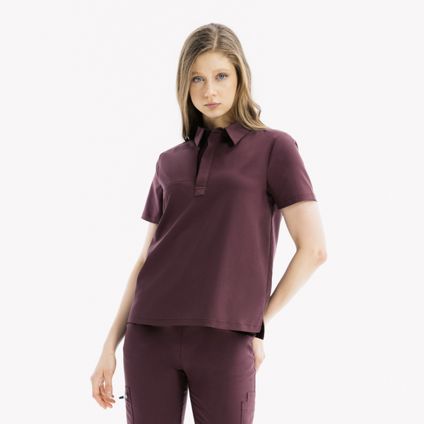 Enzo Kısa Kol Chicory Scrub Üst