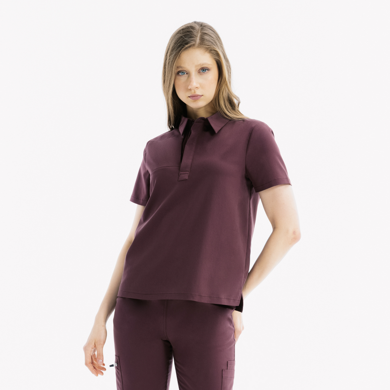 Enzo Kısa Kol Chicory Scrub Üst