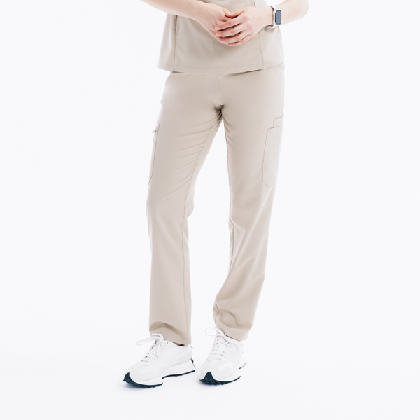 Maya Slim Marl Scrub Pantolon