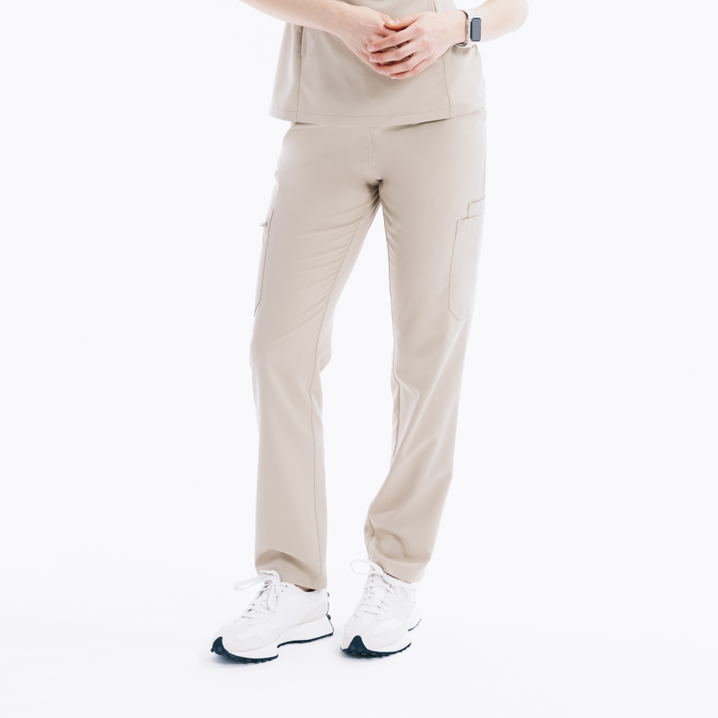 Maya Slim Marl Scrub Pants