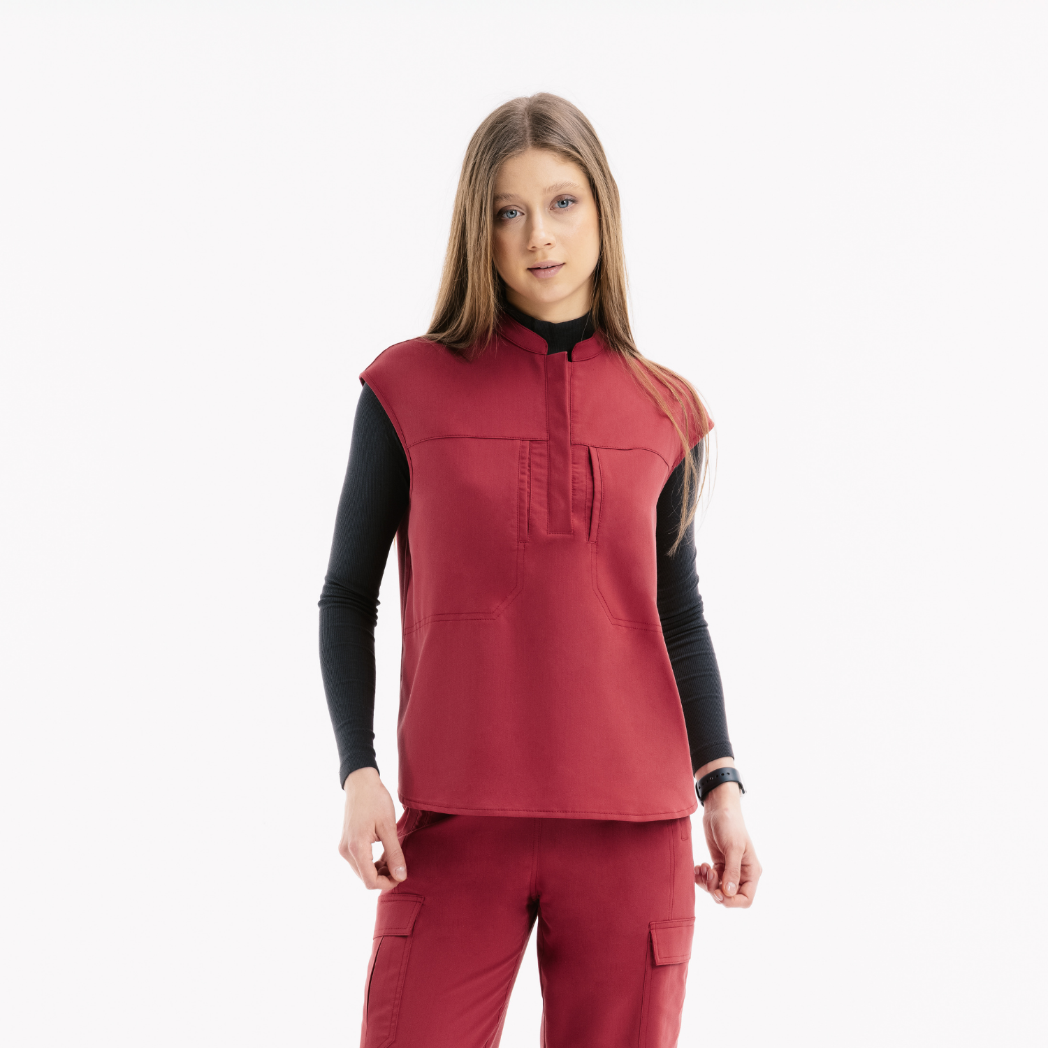 Verve Mandarin Yaka Chili Scrub Üst - Rhow Shop - Medikal Giyim - Doktor Üniforma