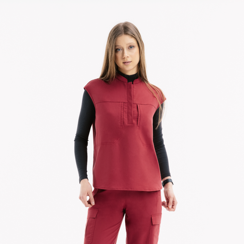 Verve Mandarin Yaka Chili Scrub Üst - Rhow Shop - Medikal Giyim - Doktor Üniforma