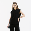 Verve Mandarin Collar Black Scrub Top