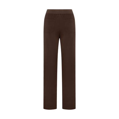 Chicago Beli Lastikli Scrub Pantolon Cocoa