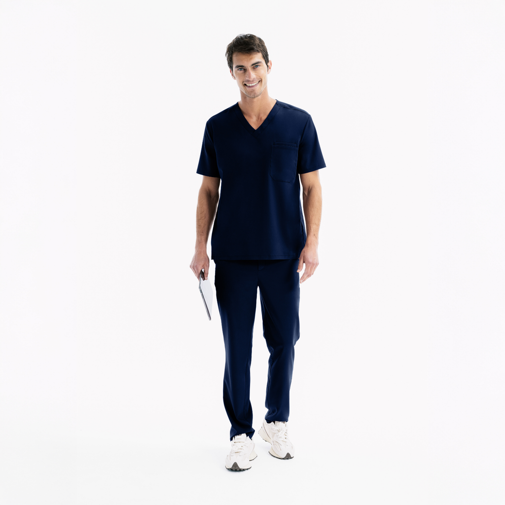 Berkley Navy Scrub Üst - Rhow Shop - Medikal Giyim - Doktor Üniforma
