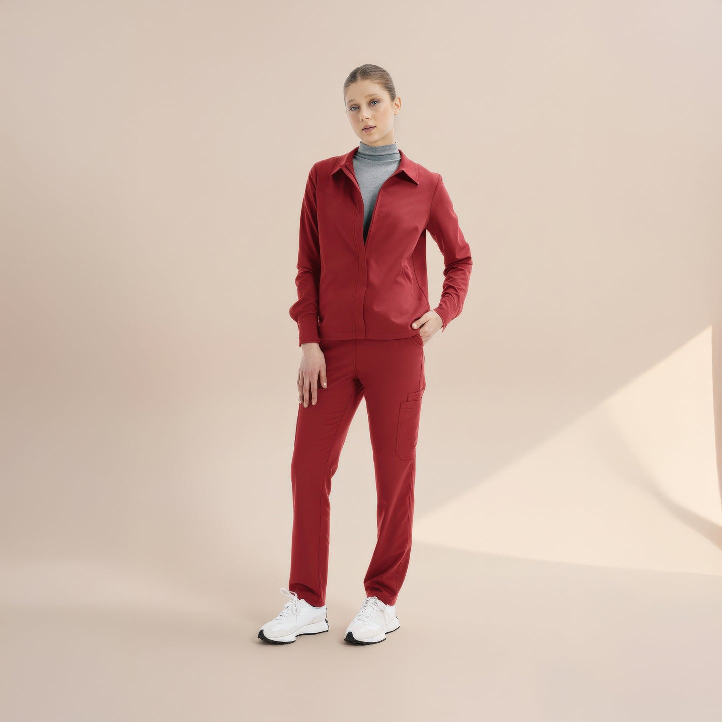 Echo Long Sleeve Chicory Scrub Jacket