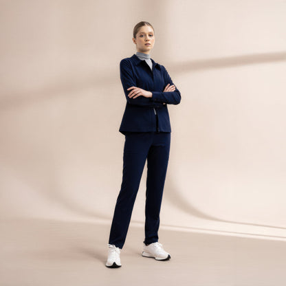Maya Slim Navy Scrub Pants