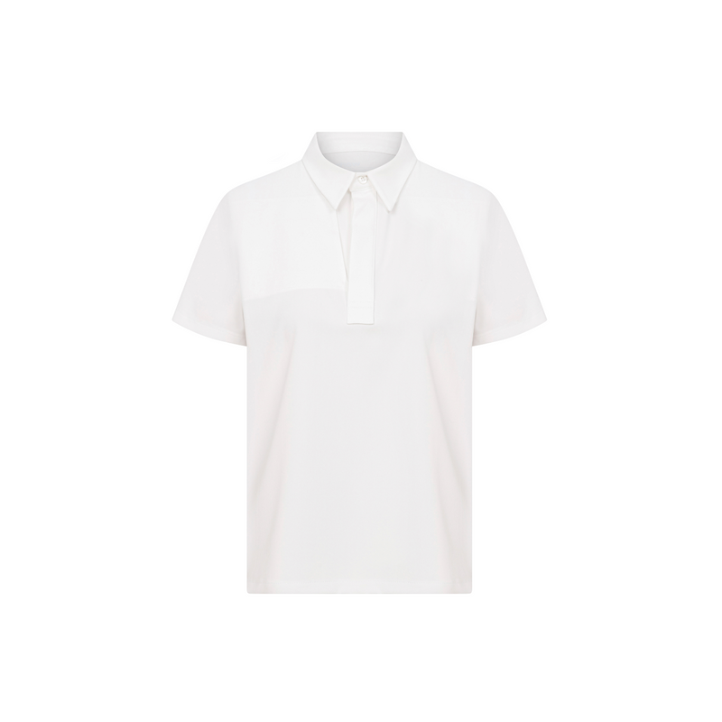 Enzo Kısa Kol White Scrub Üst