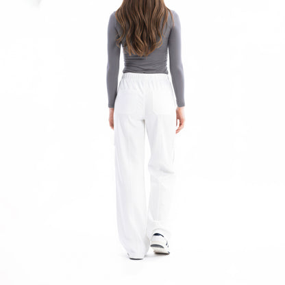Freya Bol Paça White Scrub Pantolon