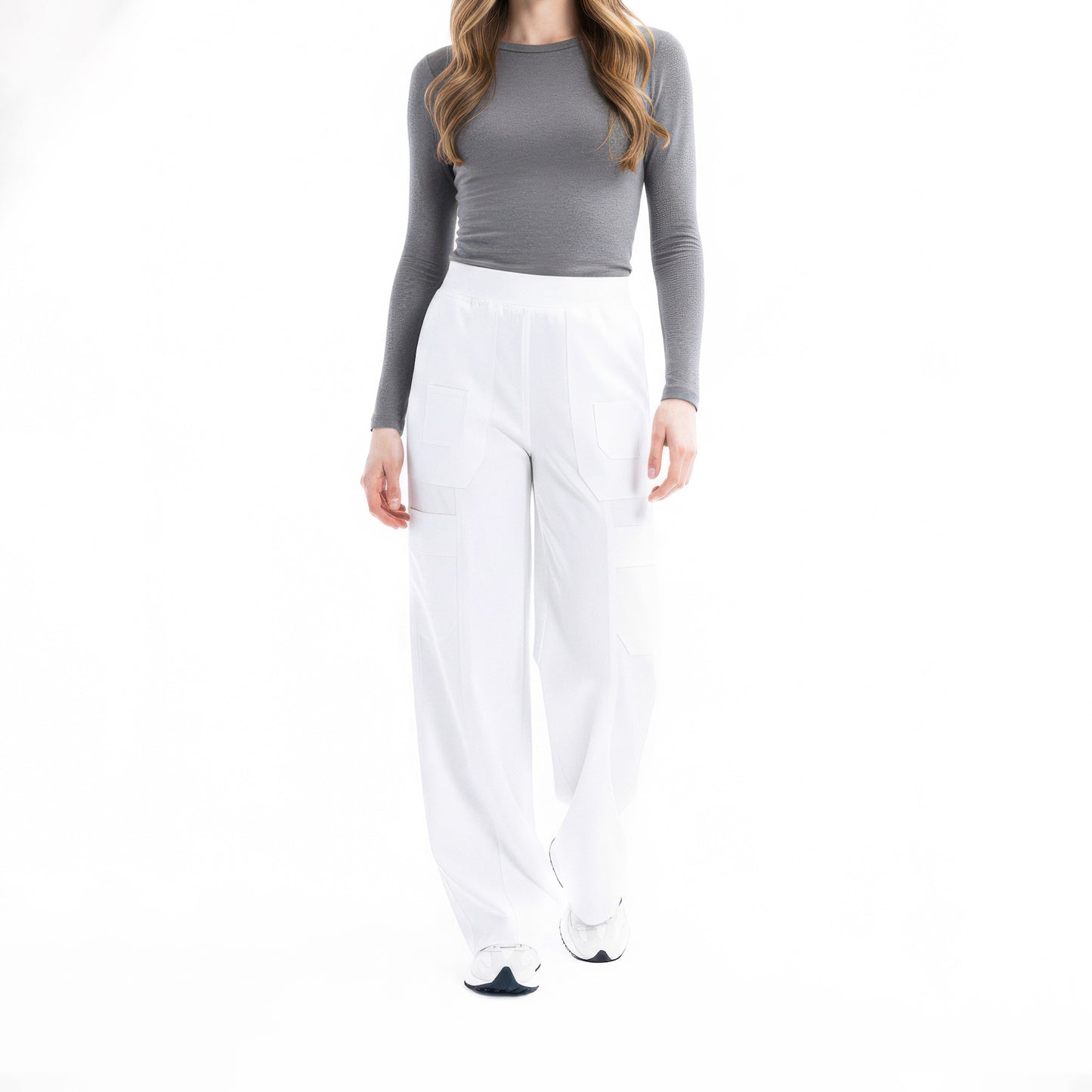 Freya Bol Paça White Scrub Pantolon