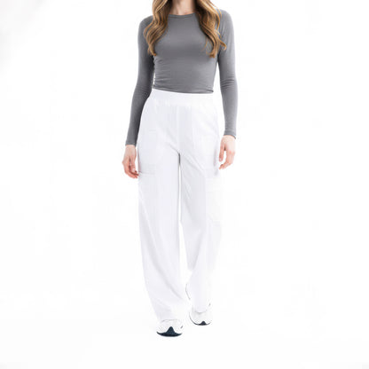 Freya Bol Paça White Scrub Pantolon