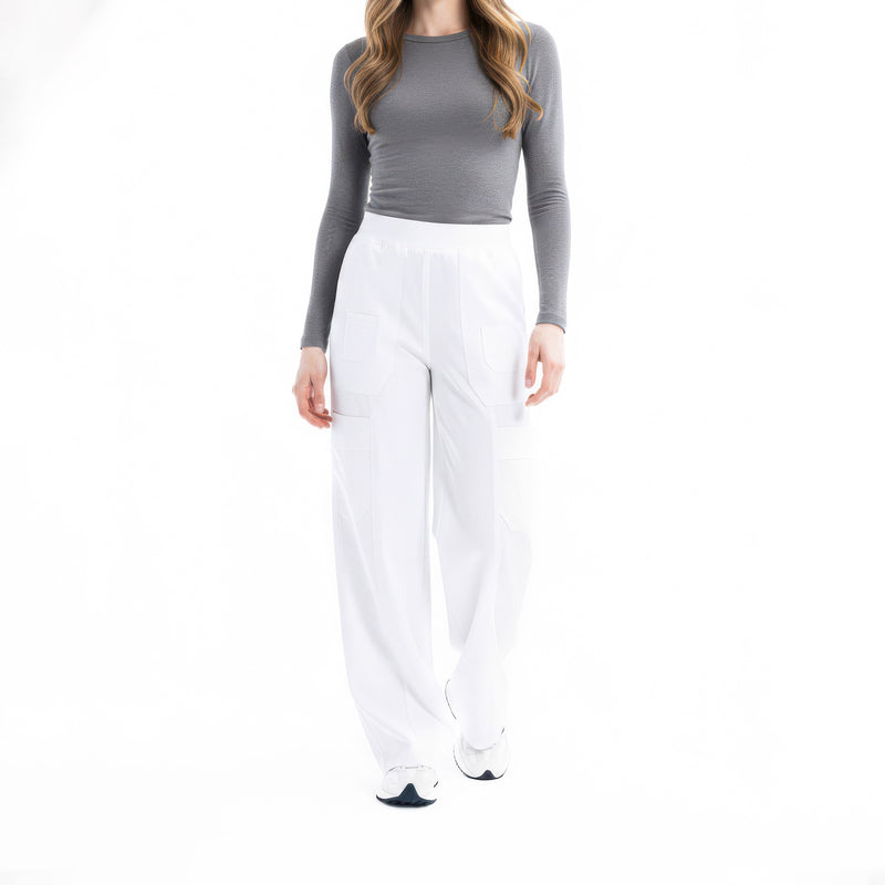 Freya Bol Paça White Scrub Pantolon