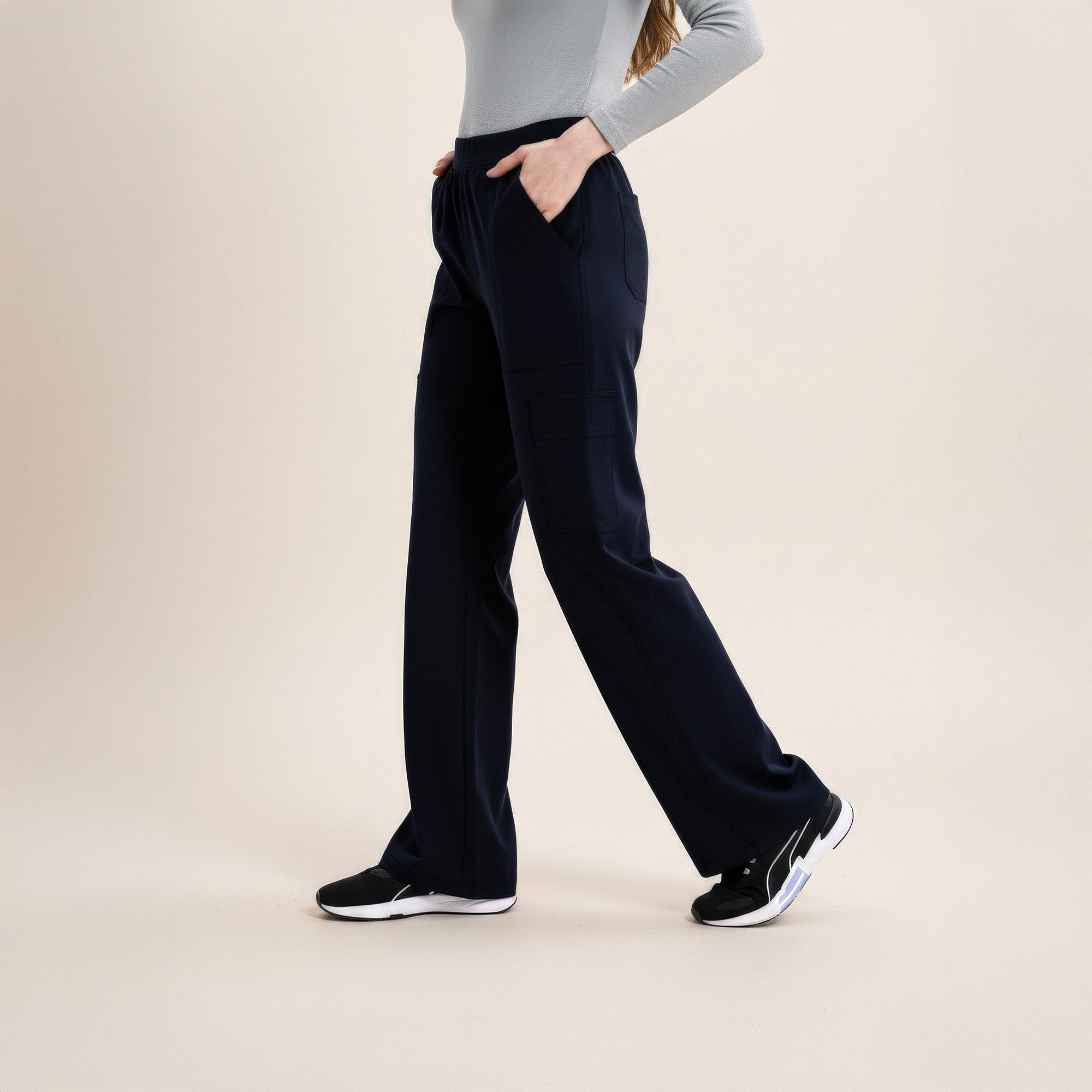 Freya Bol Paça Navy Scrub Pantolon