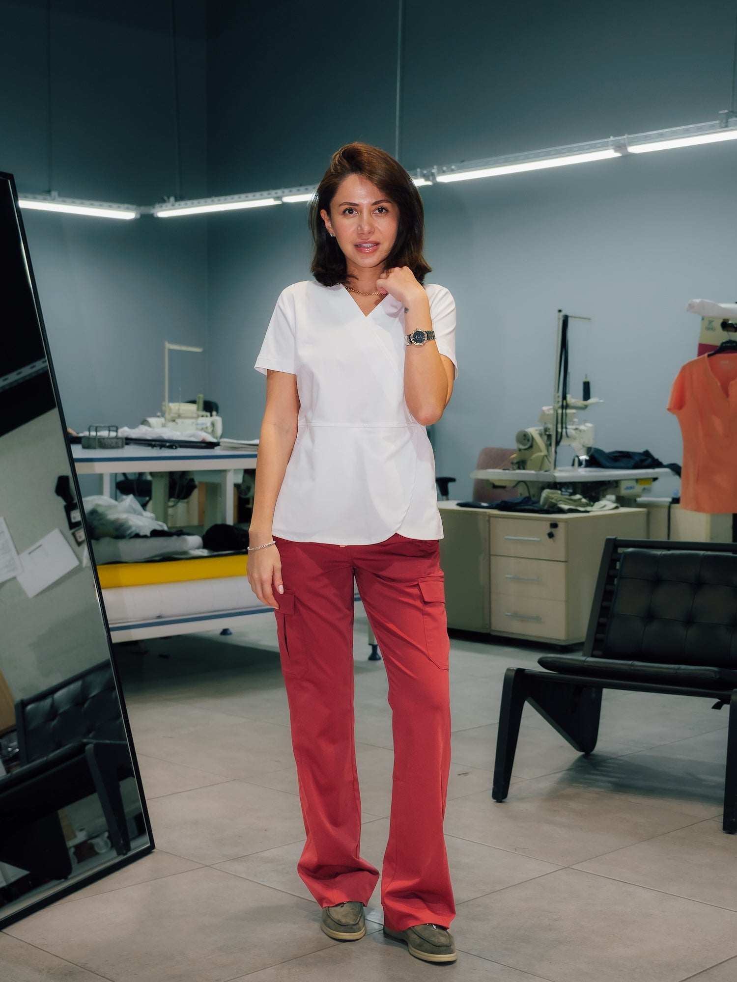 Soleil Scrubs White Üst