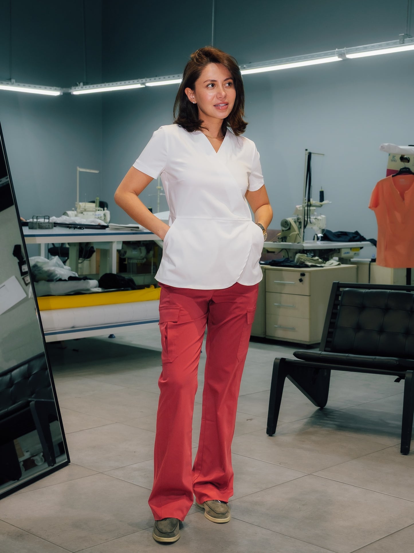 Soleil Scrubs White Üst