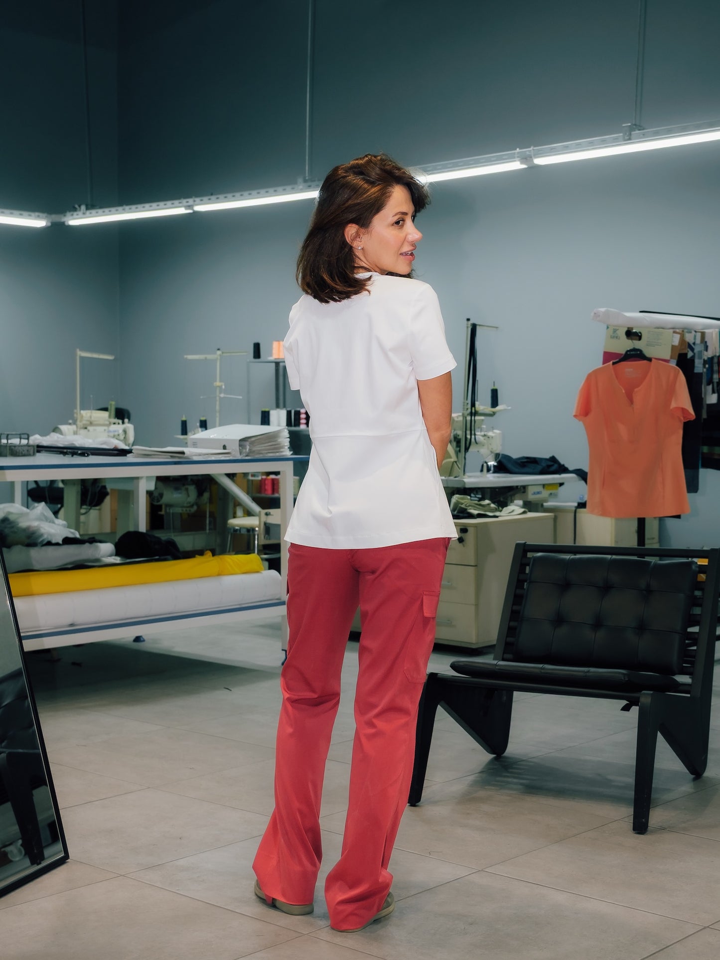 Soleil Scrubs White Üst