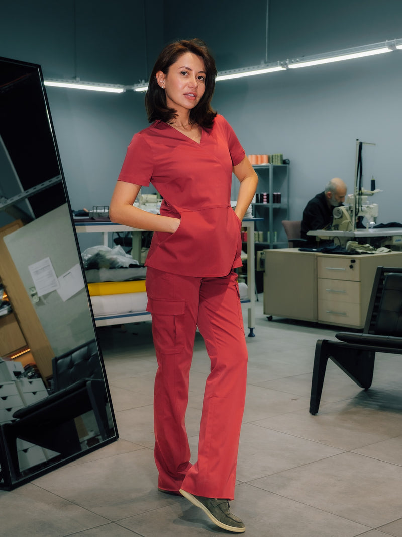 Soleil Scrubs Chili Üst