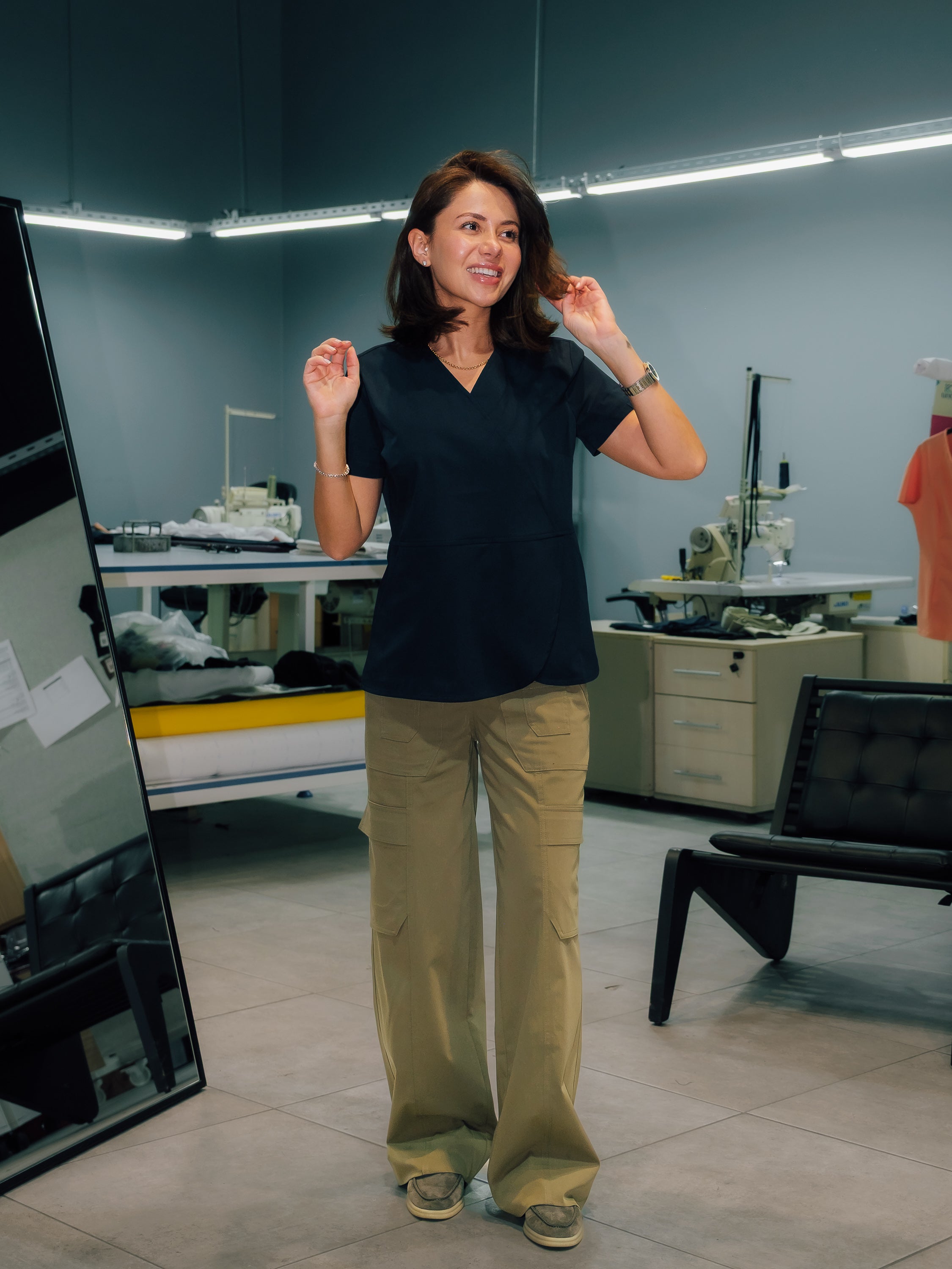 Freya Bol Paça Hunter Green Scrub Pantolon