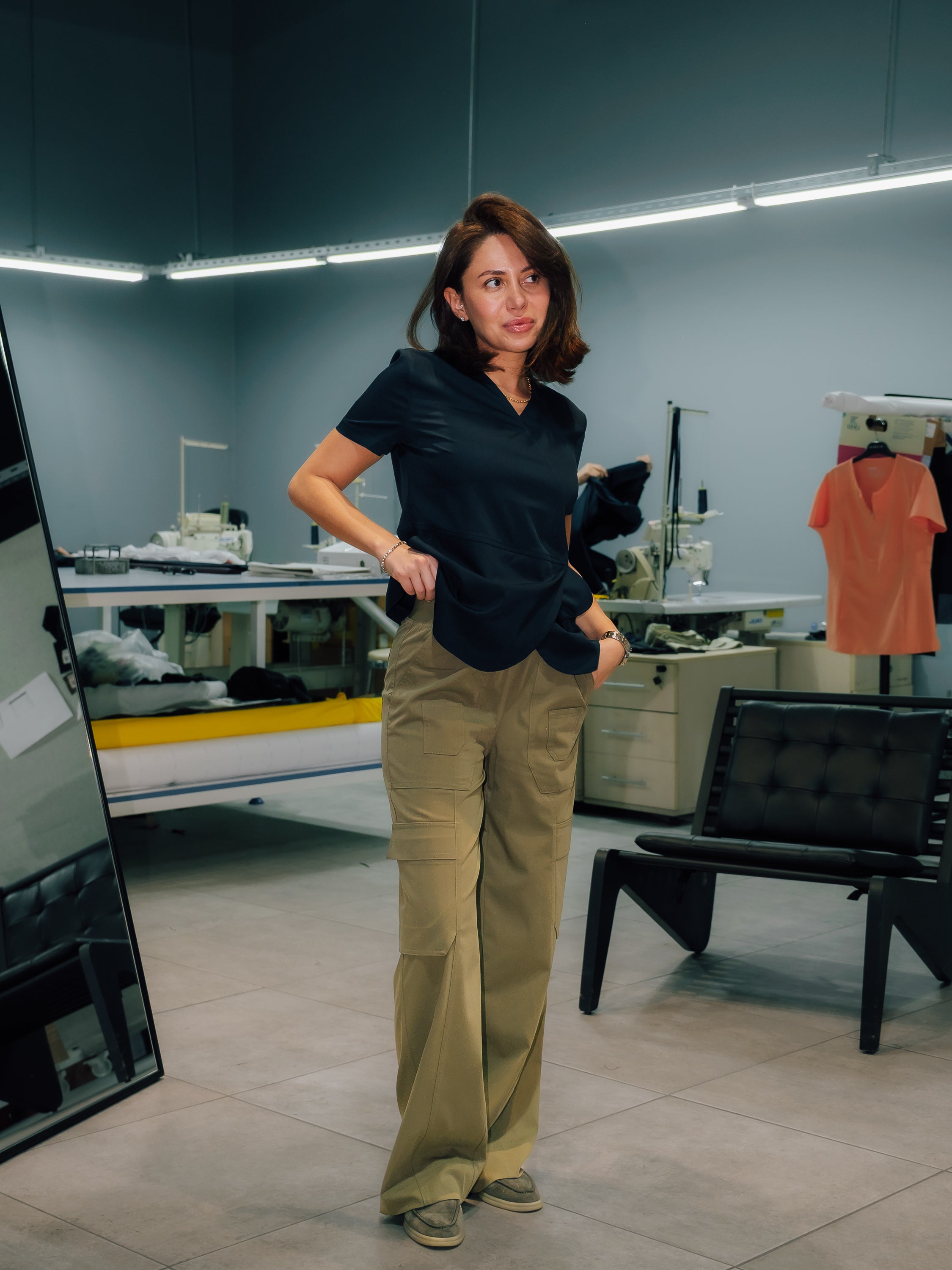 Freya Bol Paça Hunter Green Scrub Pantolon