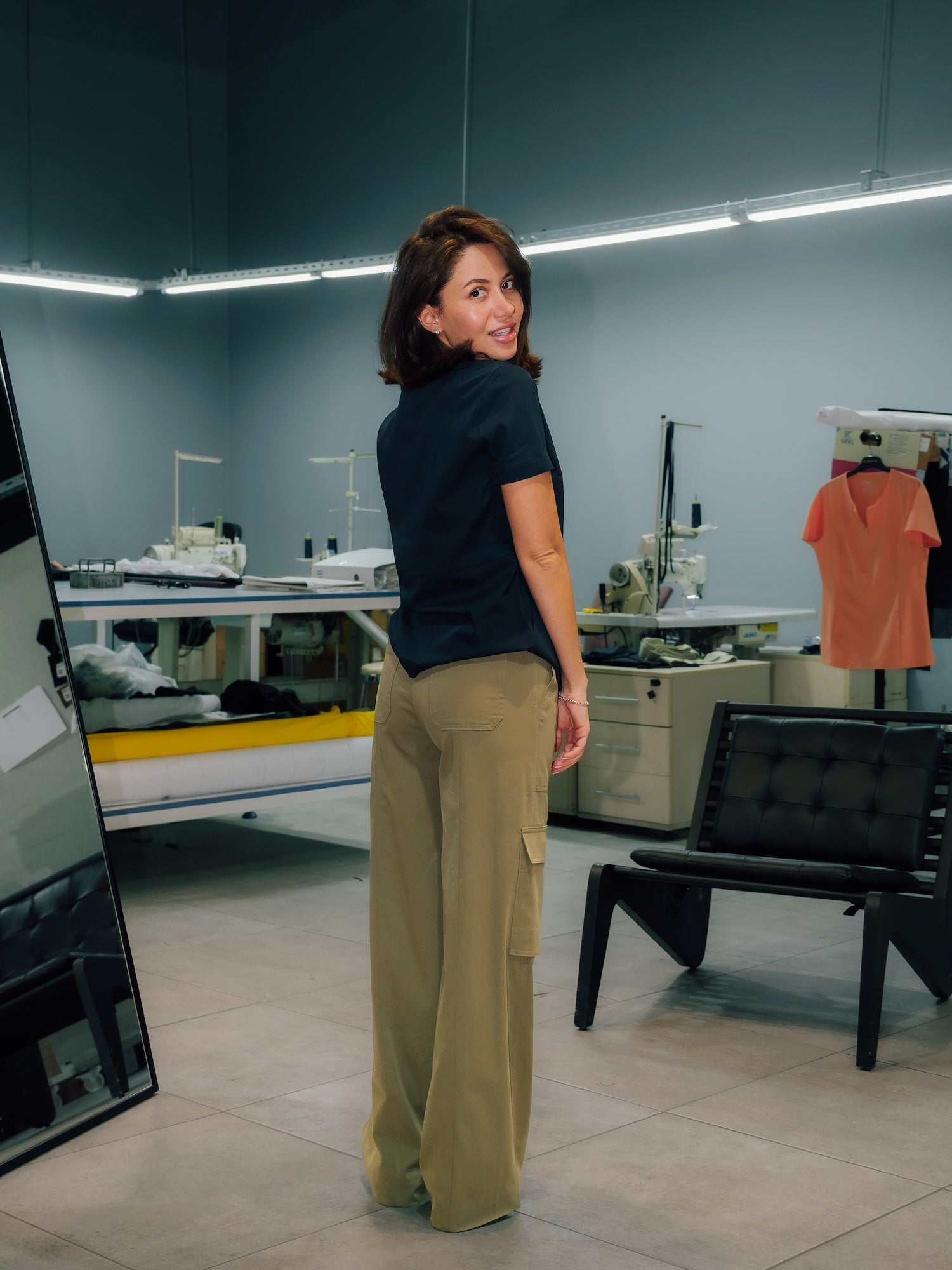 Soleil Scrubs Navy Üst