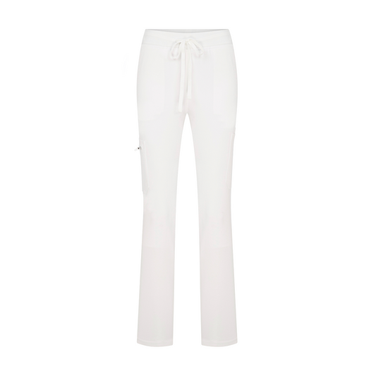 Maya Slim White Scrub Pantolon