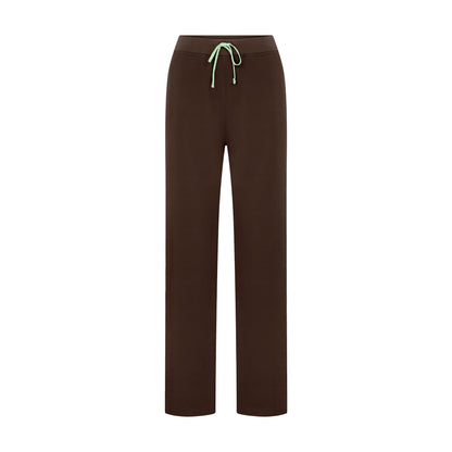 Chicago Beli Lastikli Scrub Pantolon Cocoa