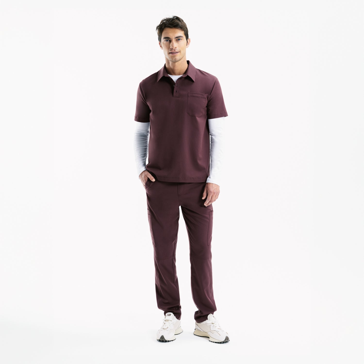 Bowie Kısa Kollu Chicory Polo Scrub