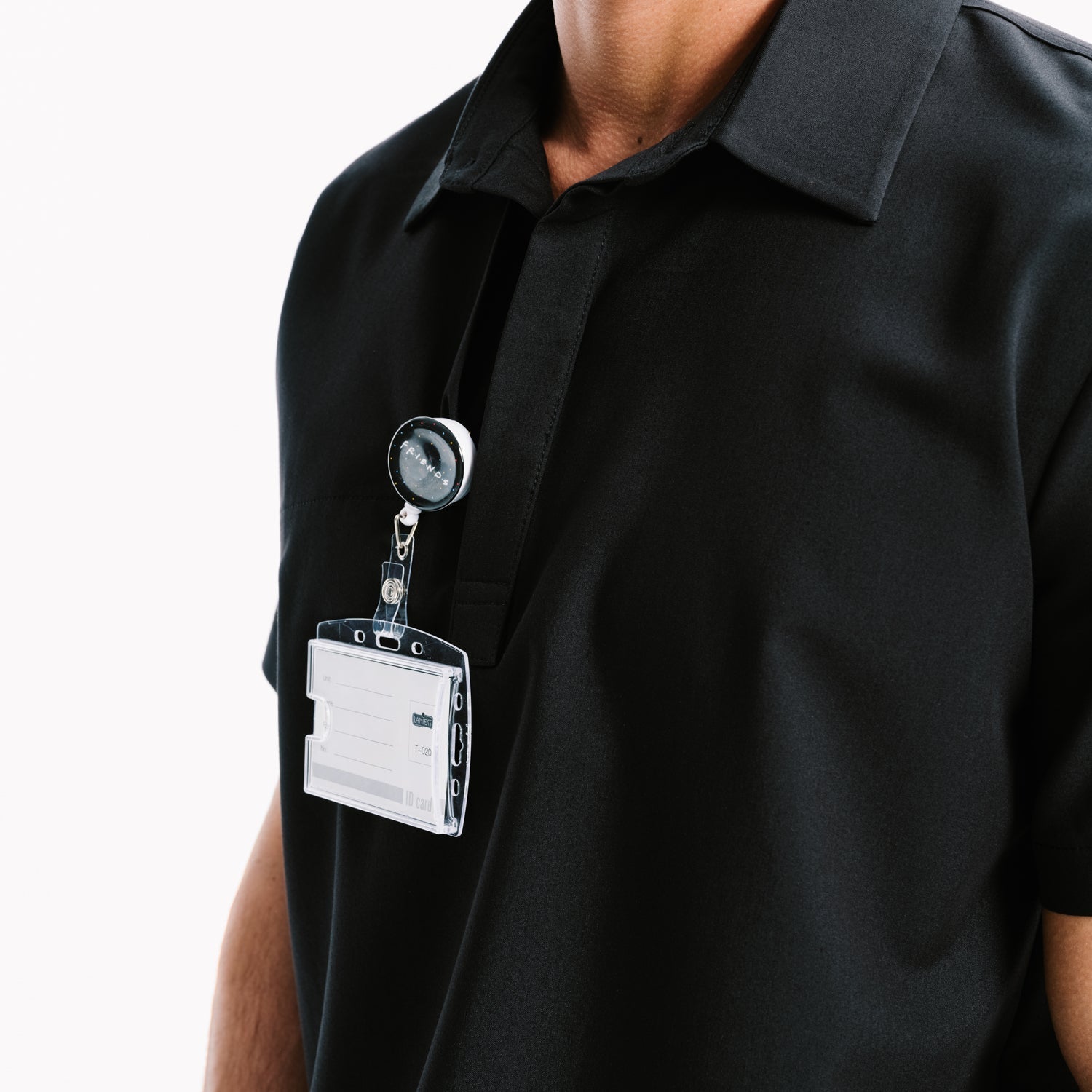 Enzo Oversized Black Scrub Üst