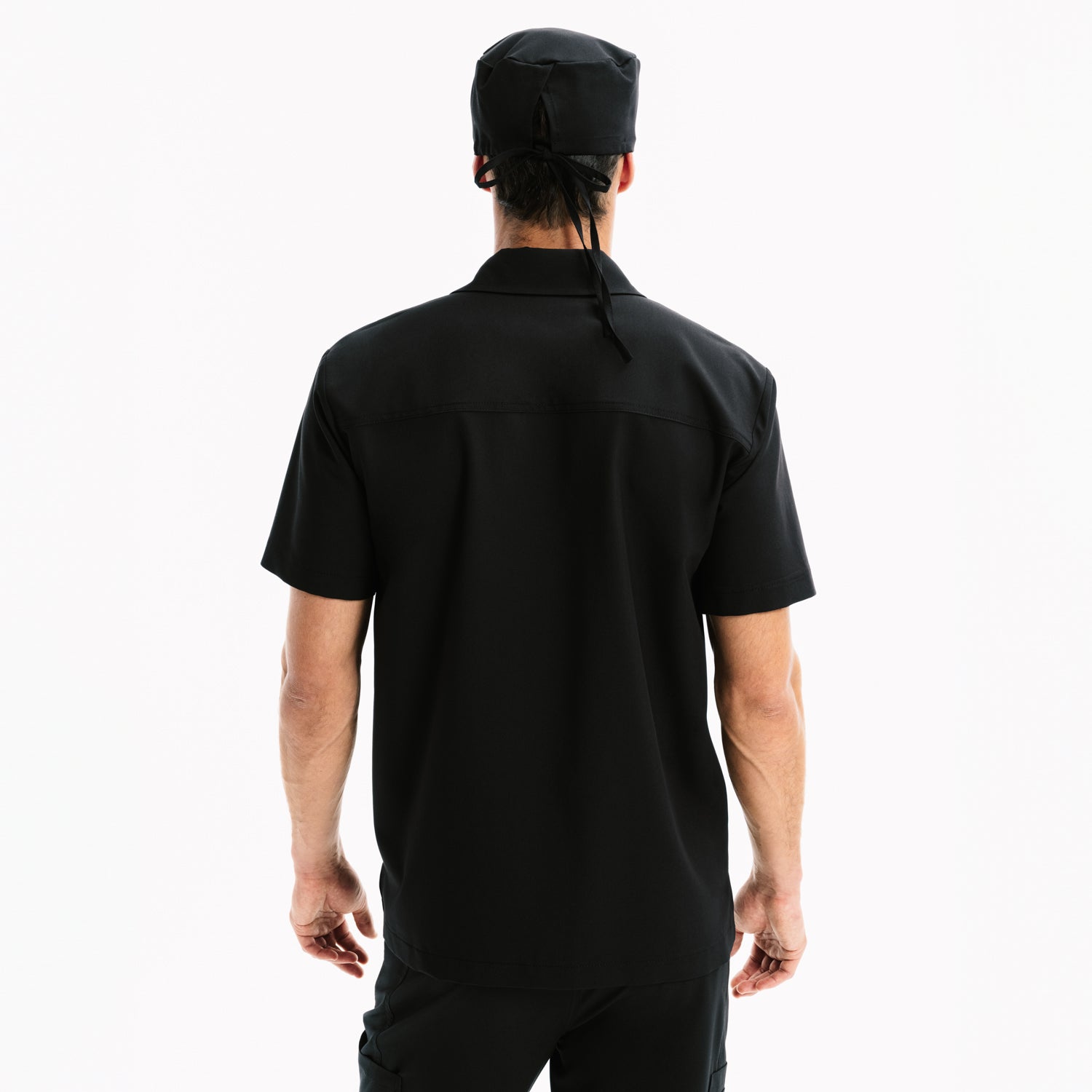 Enzo Oversized Black Scrub Üst