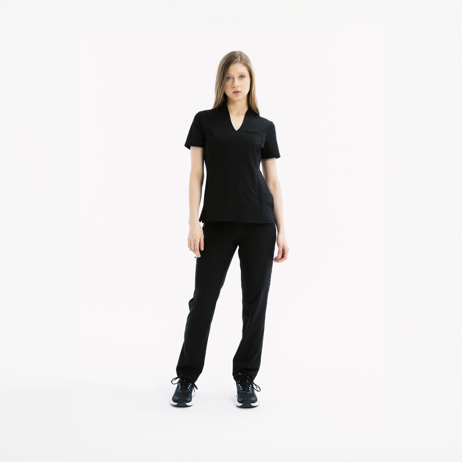 Maya Slim Black Scrub Pantolon - Rhow Shop - Medikal Giyim - Doktor Üniforma