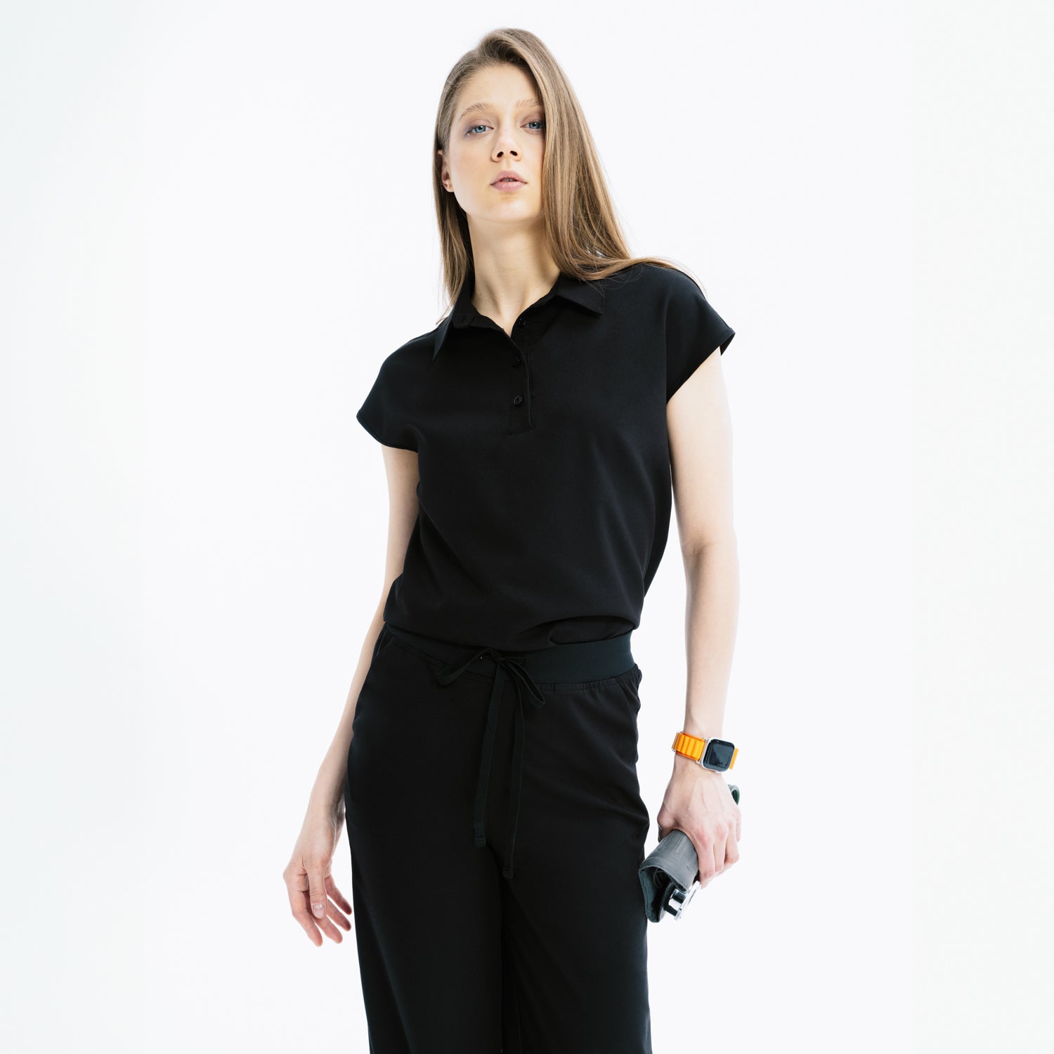 Pulse Polo Black Tshirt