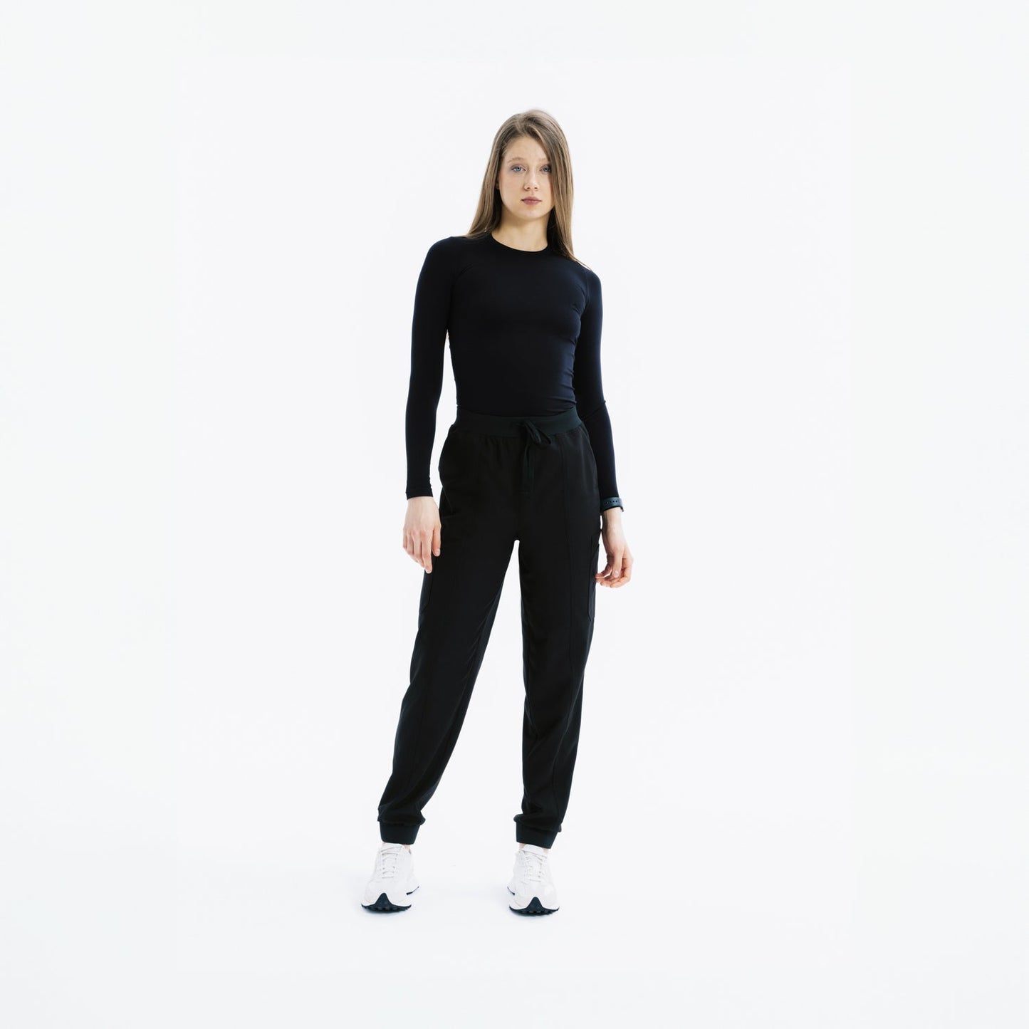 Eva Jogger Kadın Black Scrub Pantolon