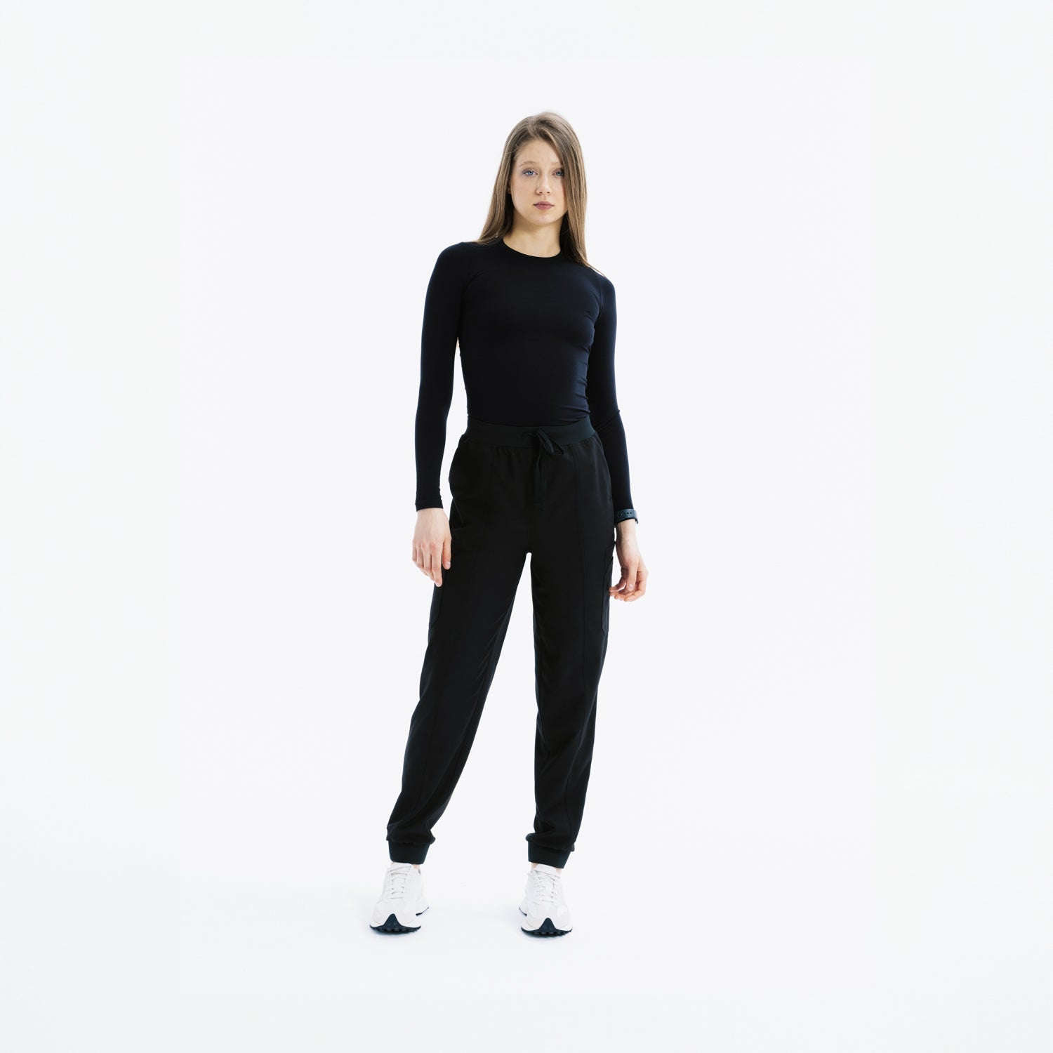 Eva Jogger Black Scrub Pantolon - Rhow Shop - Medikal Giyim - Doktor Üniforma