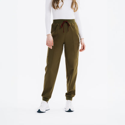 Eva Jogger Hunter Green Scrub Pantolon