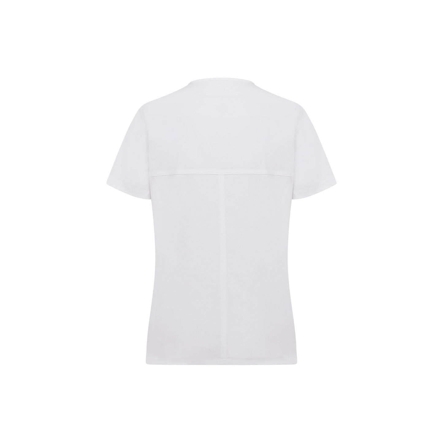 Ezra İki Cepli White Scrub Üst