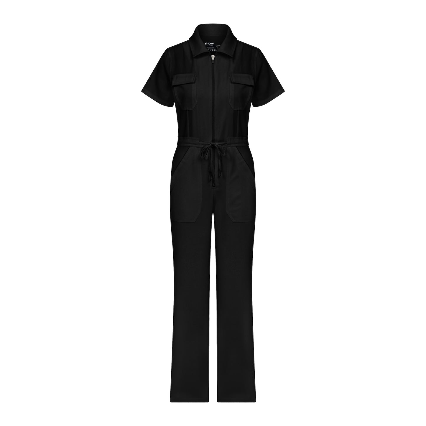 Serene Black Scrub Overalls