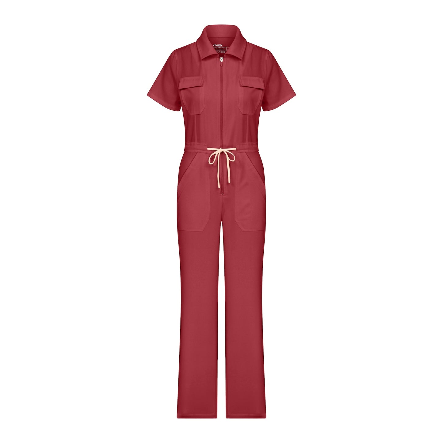Serene Chili Scrub Overalls