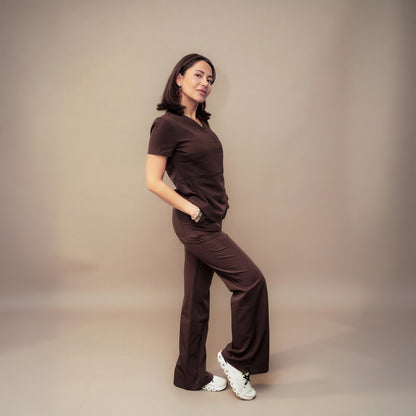 Soleil Scrubs Üst Cocoa