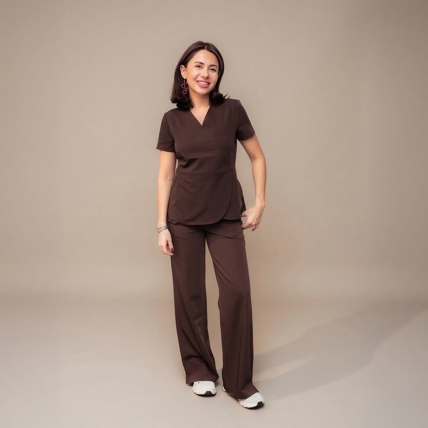 Soleil Scrubs Üst Cocoa