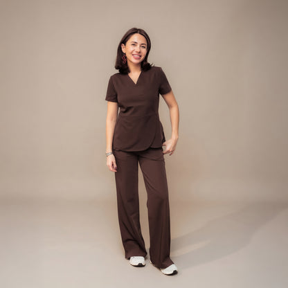 Soleil Scrubs Üst Cocoa