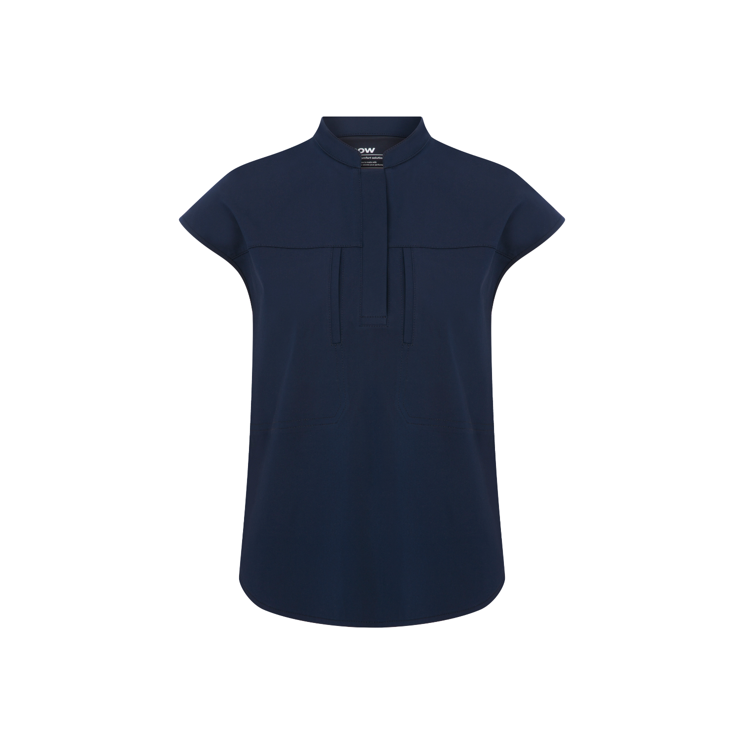 Verve Mandarin Yaka Navy Scrub Üst - Rhow Shop - Medikal Giyim - Doktor Üniforma